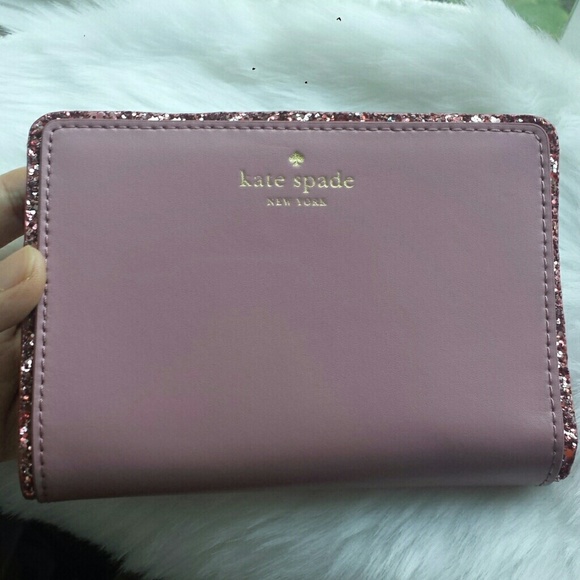 Kate Spade Tellie Seton Drive Glitter Pink Wallet - Picture 8 of 8
